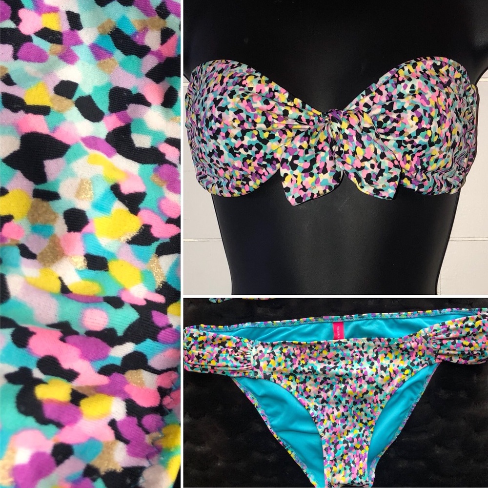 Victoria’s Secret Confetti shimmer bikini, sz S